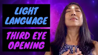 Binaural Light Language ASMR Third Eye Chakra Activation Meditation