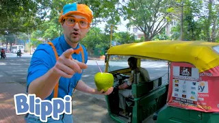 Blippi Goes to India! | Learn About Rickshaws For Kids! | Educational Videos For Toddlers