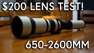 $200 - 2600MM TELEPHOTO LENS TEST