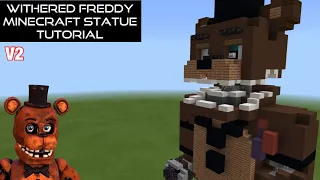 Withered Freddy Minecraft Statue Tutorial V2 (FNaF HW/2)