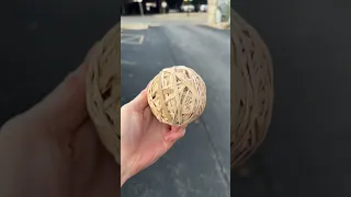 Egg rubber band ball #shorts