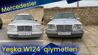 E Klass W124 Mercedes qiymətləri  Yeşkaların qiymətləri