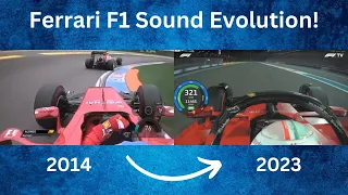 Ferrari F1 Sound Evolution From 2014-2023