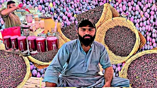 Summer Speacial Refreshing Falsa Juice Making Road Side Under The Ice  || Street Food Pakistan