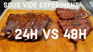 Sous Vide Experiment Garzeiten Ribs 24h oder 48h