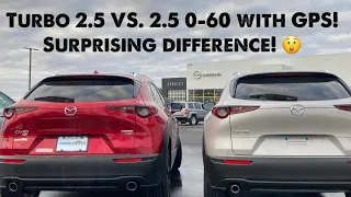 2023 Mazda CX-30 0-60 2.5 Turbo and 2.5!