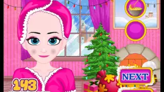Холодное сердце: рождественский макияж Эльзы (Frozen Elsa Christmas Makeover) - прохождение игры