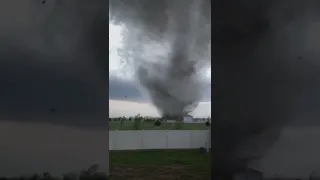 Торнадо со стороны Макинки не доезжая Аксу