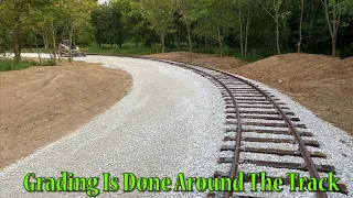 Grading Is Done Around The Train Track