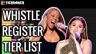 Female Singers' Whistle Registers Tier List