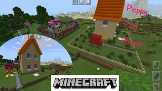 MINECRAFT:HOW TO MAKE PEPPA PIG HOUSE TUTORIAL