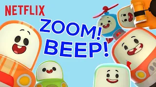 Cars & Vehicles Song for Kids 🏎️ Zoom! Beep! | Netflix Jr. Jams