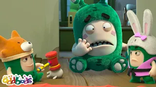 Uncle Zee Babysitter | Oddbods | Moonbug No Dialogue Comedy Cartoons for Kids