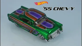 55 Chevy Airbrush Paint low rider Style Hot Wheels Custom