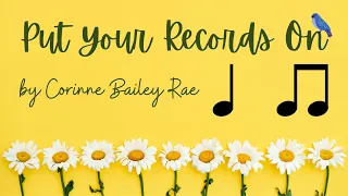 Put Your Records On - Corinne Bailey Rae - Rhythm Play Along (Quarter note, Eighth notes)