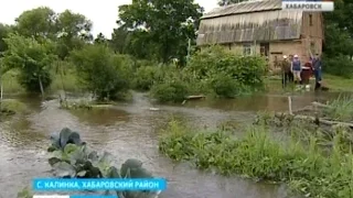 Вести-Хабаровск. Подтопило частный сектор села Калинка