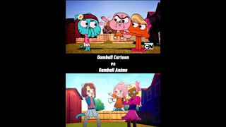 Gumball - Cartoon Version vs Anime Version #fyp #theamazingworldofgumball #tawog #anime #edit