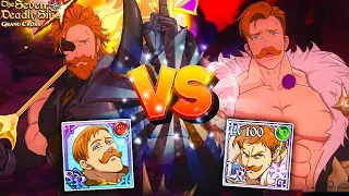 BETTER THAN LR??! RED ESCANOR VS DEMON KING FIGHT! | Seven Deadly Sins: Grand Cross