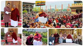 H.H the 41st Sakya Gongma Rinpoche || First ever visit to Bhutan || H.E Khyentse Rinpoche