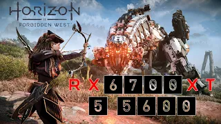 Horizon Forbidden West, RX 6700 XT and Ryzen 5 5600 (1080p)