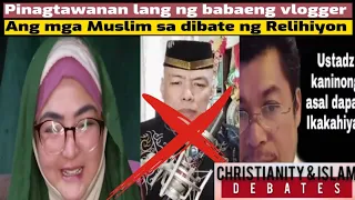 Isang Muslim tumakbo sa dibate ng Christianity at Islam dahil di marunong mag English!