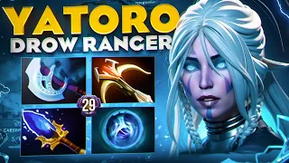 Yatoro ВЫНЕС ATF НА ДРОВКЕ В СЛОЖНОЙ ИГРЕ С КУЧЕЙ ПРО ИГРОКОВ🔥| Drow Ranger 7.35d