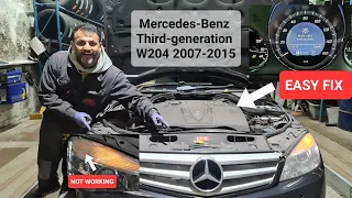 how to change front parking lamp on Mercedes C Class W204 #headlight