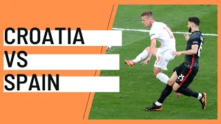 EURO 2020 Analytics: Croatia (3) vs Spain (5) RO16 | Match Report