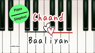 CHAAND BAALIYAN - Aditya A || PIANO (cover, notes, tutorial)