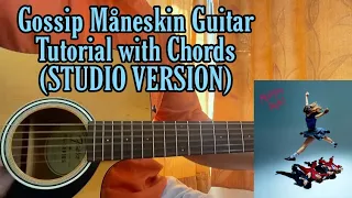 GOSSIP - Måneskin ft.Tom Morello // Guitar Tutorial with TABS, Chords & Rhythm