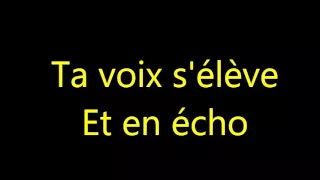Céline Dion & Fred Pellerin - L'hymne (paroles - lyrics)
