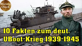 | Die 10 Fakten zum deutschen U-Boot-Krieg! | 1939-1945 |