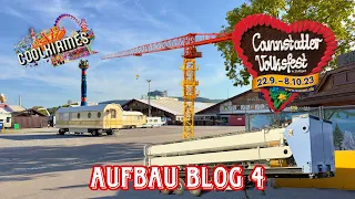 176. Cannstatter Volksfest 2023 | Aufbau Blog 4 (11.9.2023) - Clip by CoolKirmes