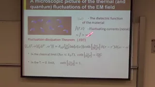 Fluctuation-induced forces: From van-der-Waals to quantum friction By Boris Shapiro