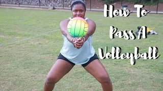 How To Pass A Volleyball For Beginners ! - Tutorial