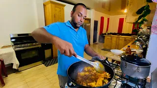 PREPPING FOR JAVID’S BIRTHDAY| ANOTHER MAN IN THE KITCHEN | COOKING UP SOME TASTY STEW CHICKEN #55