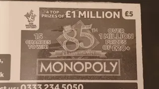 FULL PACK NEW SCRATCH CARDS LIVE! MONOPOLY 85TH ANNIVERSARY