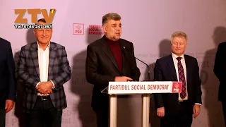 Marcel Ciolacu declaratii de presa la sediu PSD Salaj