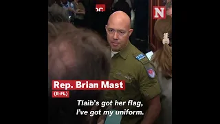 Rep. Brian Mast Wears IDF Uniform In Statement Against Rashida Tlaib's Flag