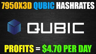 7950X3D QUBIC Hashrates, Power, Profitability