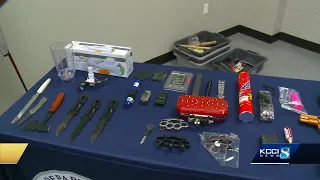 TSA officials show items people actually tried to bring on planes