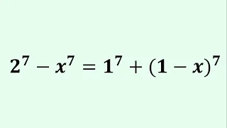 A Nice Hexic Equation Challenge | Solving Without Expansion