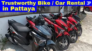 Pattaya Thailand, Trustworthy Motor Bike & Car & Elec Bike Rentals