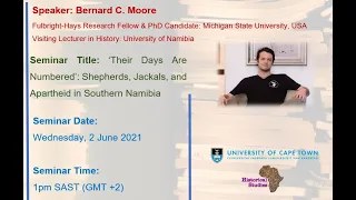 HST Seminar: 2 June 2021 - Bernard C Moore