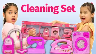 Kids Pretend Play CLEANING SET | Kitchen Set ki Ladai | ToyStars