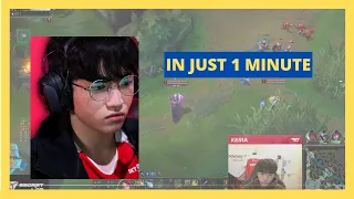 How T1 Keria won lane in 1 MINUTE