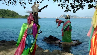 Паттайя Пляж танцующей девушки