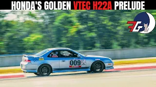 What's it Like to DRIVE an OLD SCHOOL Honda VTEC on track? H22A Prelude PUSHED to its limits! POV