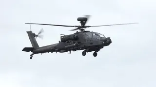 British army Apache attack heli @RIAT 2019
