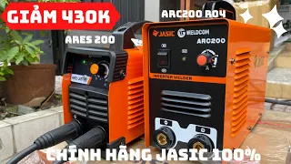 Jasic ARC200 R04, ARES200 🔥 SALE SỐC Giảm 430K 🔥test dòng hàn thực tế, chính hãng Jasic 100%